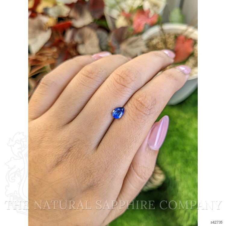 0.84 Ct. Blue Sapphire from Ceylon (Sri Lanka)