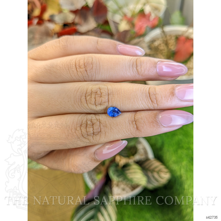 0.84 Ct. Blue Sapphire from Ceylon (Sri Lanka)