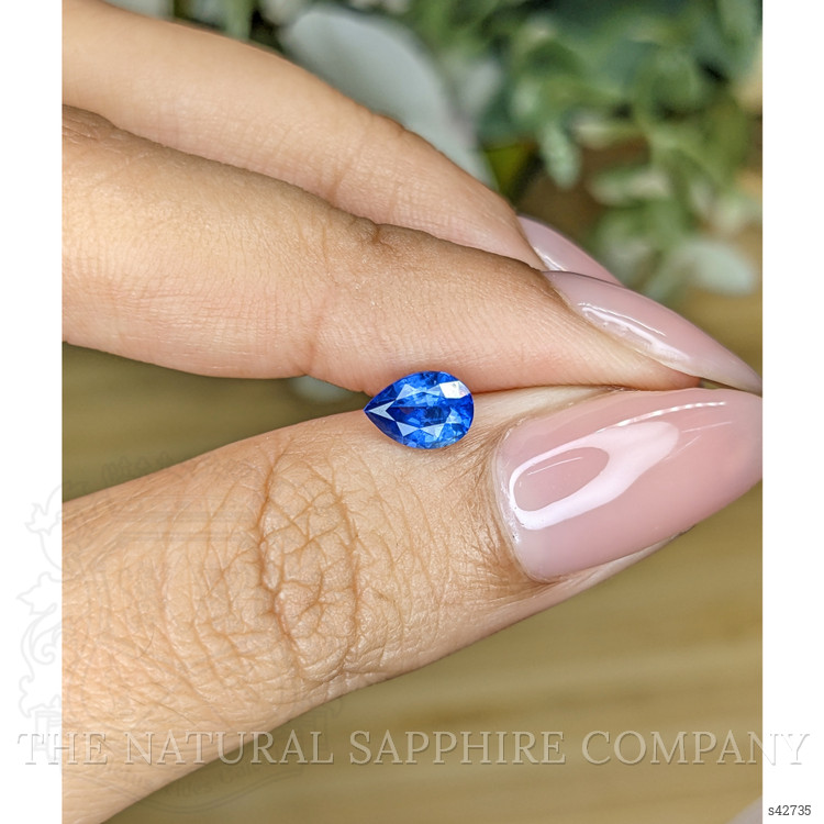 0.84 Ct. Blue Sapphire from Ceylon (Sri Lanka)