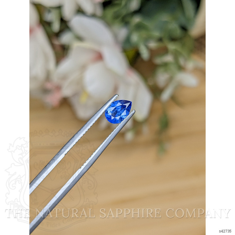 0.84 Ct. Blue Sapphire from Ceylon (Sri Lanka)