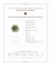 0.25 Ct. Green Sapphire from Ceylon (Sri Lanka) Scan Report