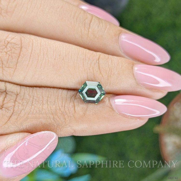 2.01 Ct. Bluish Green Sapphire from Madagascar