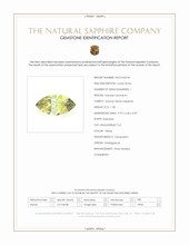 1.58 Ct. Yellow Sapphire from Madagascar Scan Report