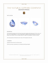 0.44 Ct. Blue Sapphire from Ceylon (Sri Lanka) Appraisal