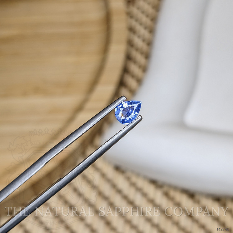 0.44 Ct. Blue Sapphire from Ceylon (Sri Lanka)