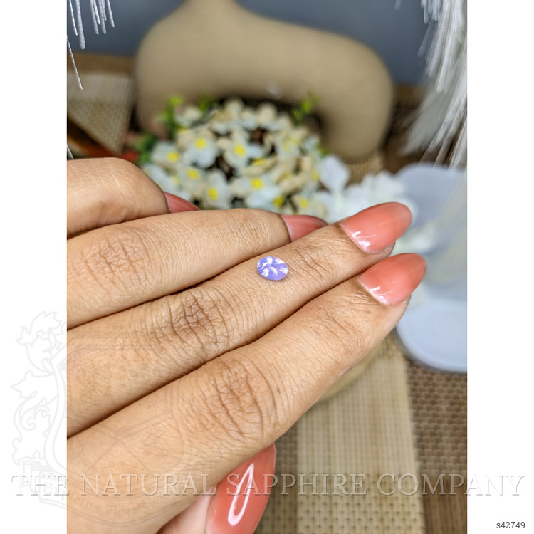 0.54 Ct. Pinkish Purple Sapphire from Ceylon (Sri Lanka)