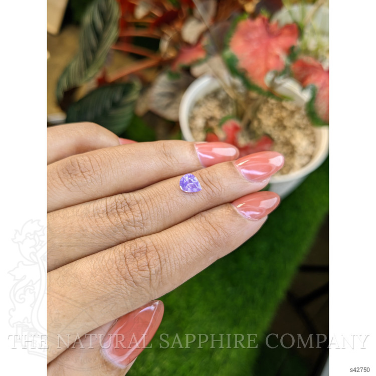 0.90 Ct. Pinkish Purple Sapphire from Ceylon (Sri Lanka)