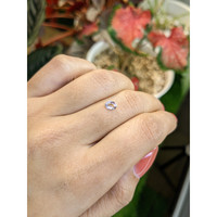 0.41 Ct. Pinkish Brown Sapphire from Ceylon (Sri Lanka) Life Style