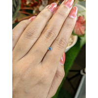 0.36 Ct. Greenish Blue Sapphire from Ceylon (Sri Lanka) Life Style