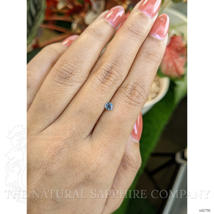 0.36 Ct. Greenish Blue Sapphire from Ceylon (Sri Lanka)