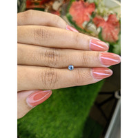 0.36 Ct. Greenish Blue Sapphire from Ceylon (Sri Lanka) Life Style
