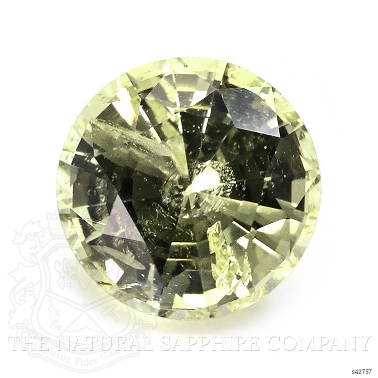 0.44 Ct. Greenish Yellow Sapphire from Ceylon (Sri Lanka)
