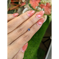 0.36 Ct. Purplish Blue Sapphire from Ceylon (Sri Lanka) Life Style