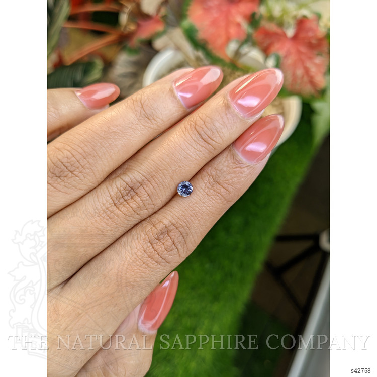 0.36 Ct. Purplish Blue Sapphire from Ceylon (Sri Lanka)