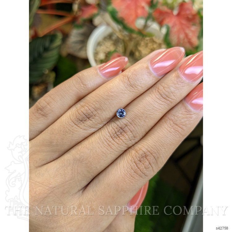 0.36 Ct. Purplish Blue Sapphire from Ceylon (Sri Lanka)