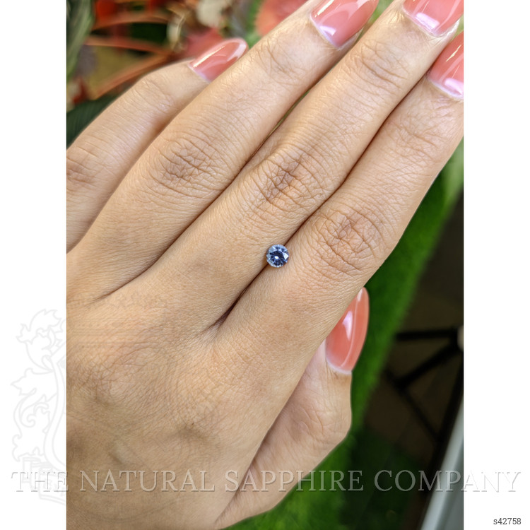 0.36 Ct. Purplish Blue Sapphire from Ceylon (Sri Lanka)