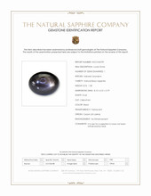 1.58 Ct. Black Star Sapphire from Ceylon (Sri Lanka) Scan Report
