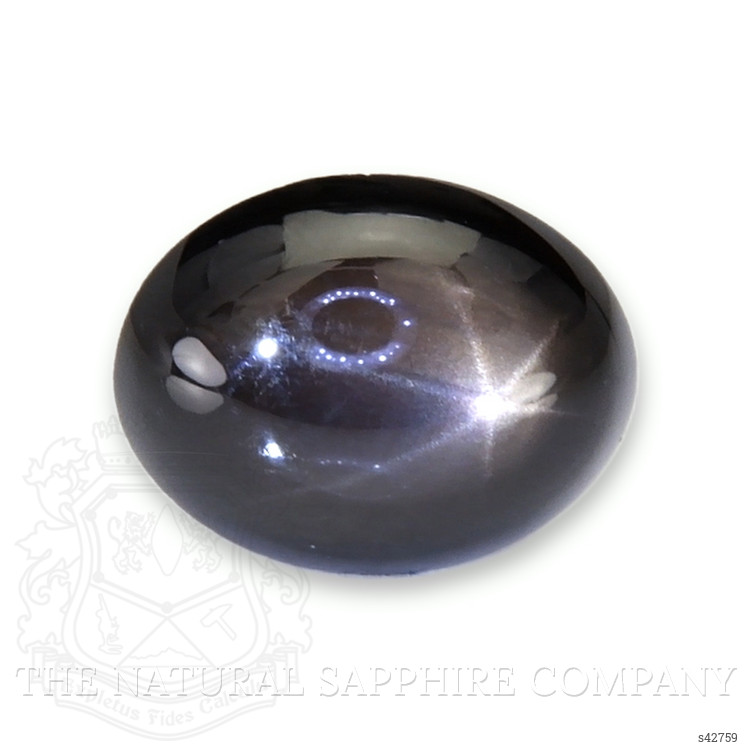 1.58 Ct. Black Star Sapphire from Ceylon (Sri Lanka)