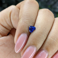 0.53 Ct. Blue Sapphire from Tanzania Life Style