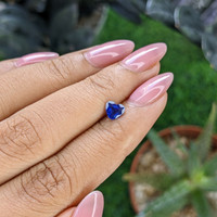 0.53 Ct. Blue Sapphire from Tanzania Life Style