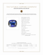 0.56 Ct. Blue Sapphire from Tanzania Scan Report