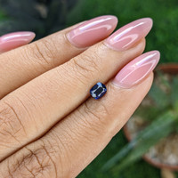 0.56 Ct. Blue Sapphire from Tanzania Life Style