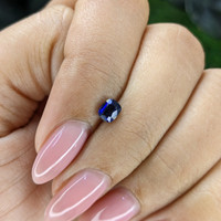 0.56 Ct. Blue Sapphire from Tanzania Life Style