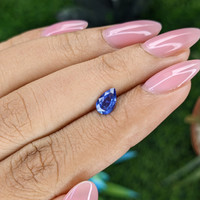 0.64 Ct. Blue Sapphire from Tanzania Life Style