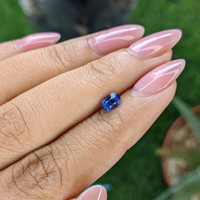 0.67 Ct. Blue Sapphire from Tanzania Life Style