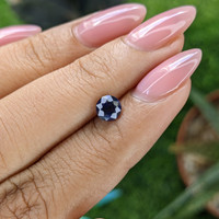 0.78 Ct. Blue Sapphire from Tanzania Life Style