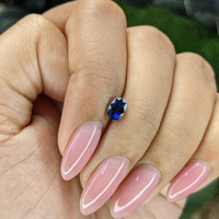 0.80 Ct. Blue Sapphire from Tanzania Life Style