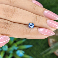 0.81 Ct. Blue Sapphire from Tanzania Life Style