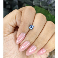 0.81 Ct. Blue Sapphire from Tanzania Life Style