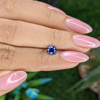 0.82 Ct. Blue Sapphire from Tanzania Life Style
