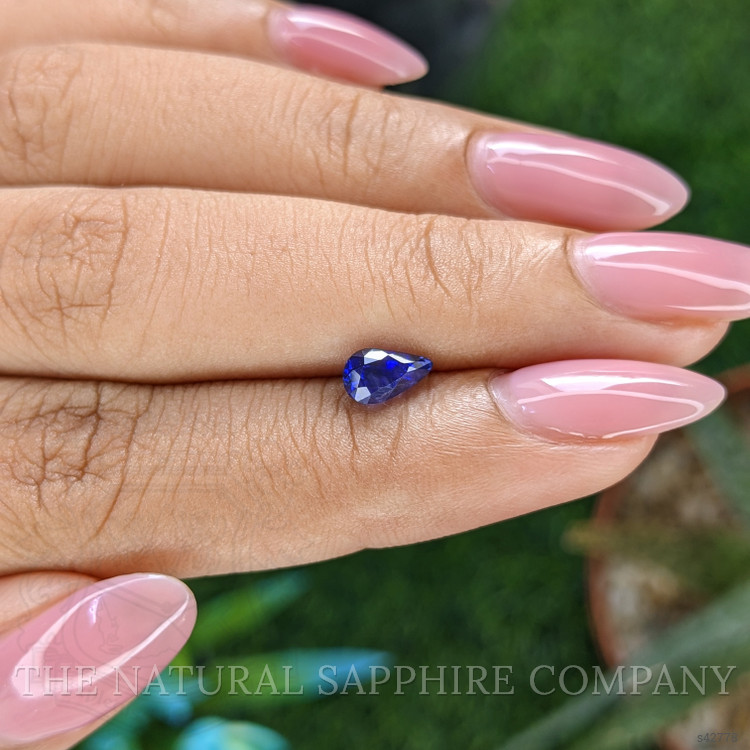 0.90 Ct. Purplish Blue Sapphire from Tanzania