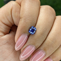 0.97 Ct. Blue Sapphire from Tanzania Life Style