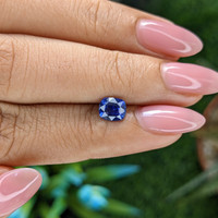 0.97 Ct. Blue Sapphire from Tanzania Life Style