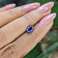 1.02 Ct. Purplish Blue Sapphire from Tanzania Life Style