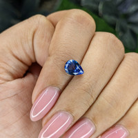 1.55 Ct. Blue Sapphire from Tanzania Life Style
