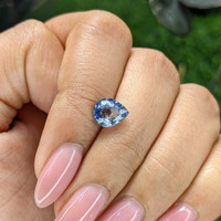 1.94 Ct. Greenish Blue Sapphire from Tanzania Life Style