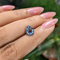 1.94 Ct. Greenish Blue Sapphire from Tanzania Life Style