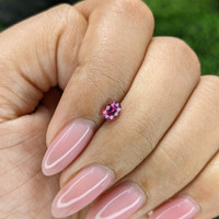 0.36 Ct. Purplish Pink Sapphire from Tanzania Life Style