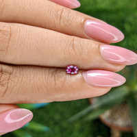 0.36 Ct. Purplish Pink Sapphire from Tanzania Life Style