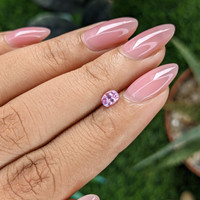 0.40 Ct. Purplish Pink Sapphire from Tanzania Life Style