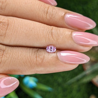 0.40 Ct. Purplish Pink Sapphire from Tanzania Life Style
