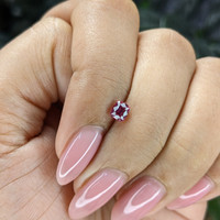 0.52 Ct. Purplish Pink Sapphire from Tanzania Life Style