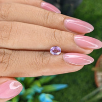 0.59 Ct. Purple Sapphire from Tanzania Life Style