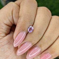 0.59 Ct. Purple Sapphire from Tanzania Life Style