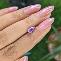0.97 Ct. Pinkish Purple Sapphire from Tanzania Life Style