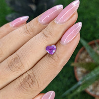 0.99 Ct. Pinkish Purple Sapphire from Tanzania Life Style